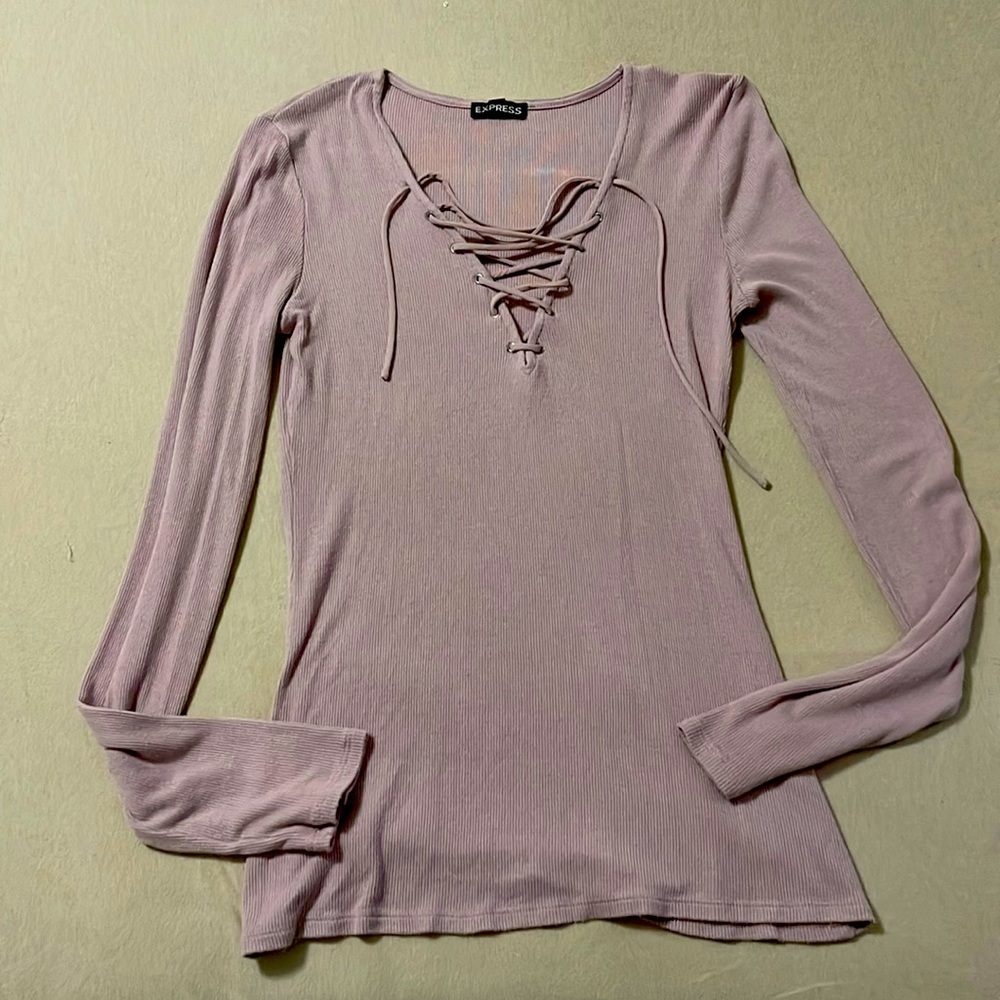 Express rose Crisscross top